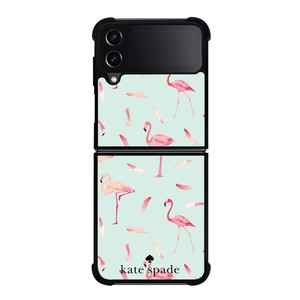 KATE SPADE NEW YORK LOGO FLAMINGOS Samsung Galaxy Z Flip 4 Case Cover KATE SPADE NEW YORK LOGO FLAMINGOS Samsung Galaxy Z Flip 4 Case Cover