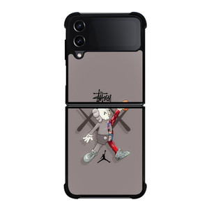 KAWS AIR JORDAN STUSSY Samsung Galaxy Z Flip 4 Case Cover