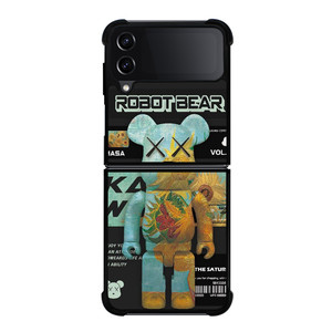 KAWS ROBOT BEAR MASA Samsung Galaxy Z Flip 4 Case Cover KAWS ROBOT BEAR MASA Samsung Galaxy Z Flip 4 Case Cover