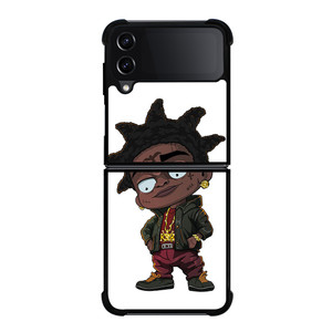 KODAK BLACK CARTOON ART Samsung Galaxy Z Flip 4 Case Cover KODAK BLACK CARTOON ART Samsung Galaxy Z Flip 4 Case Cover