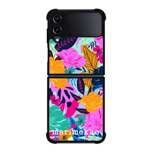 MARIMEKKO FLOWER COLORFUL PATTERN Samsung Galaxy Z Flip 4 Case Cover MARIMEKKO FLOWER COLORFUL PATTERN Samsung Galaxy Z Flip 4 Case Cover
