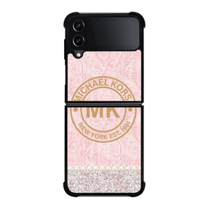 MICHAEL KORS MK LOGO PINK Samsung Galaxy Z Flip 4 Case Cover MICHAEL KORS MK LOGO PINK Samsung Galaxy Z Flip 4 Case Cover