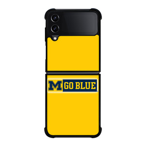 MICHIGAN WOLVERINES GO BLUE UNIVERSITY FOOTBALL LOGO Samsung Galaxy Z Flip 4 Case Cover