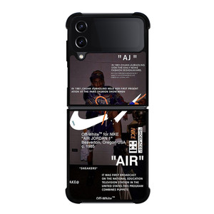 OFF-WHITE NIKE AIR JORDAN MICHAEL Samsung Galaxy Z Flip 4 Case Cover