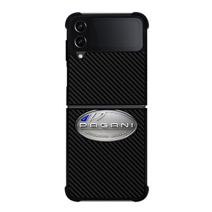 PAGANI CAR LOGO CARBON Samsung Galaxy Z Flip 4 Case Cover PAGANI CAR LOGO CARBON Samsung Galaxy Z Flip 4 Case Cover