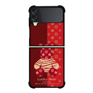 BEAR BRICK KAWS LUCKY Samsung Galaxy Z Flip 3 Case Cover BEAR BRICK KAWS LUCKY Samsung Galaxy Z Flip 3 Case Cover