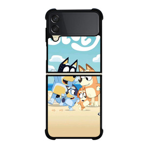 BLUEY HEELERS FAMILY CARTOON Samsung Galaxy Z Flip 3 Case Cover