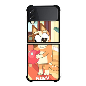 CHILLI HEELER BLUEY CARTOON SERIES Samsung Galaxy Z Flip 3 Case Cover CHILLI HEELER BLUEY CARTOON SERIES Samsung Galaxy Z Flip 3 Case Cover