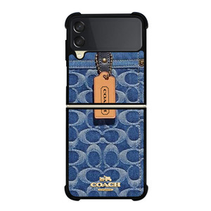 COACH NEW YORK LOGO JEANS BAG Samsung Galaxy Z Flip 3 Case Cover