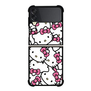 HELLO KITTY FACE COLLAGE Samsung Galaxy Z Flip 3 Case Cover HELLO KITTY FACE COLLAGE Samsung Galaxy Z Flip 3 Case Cover
