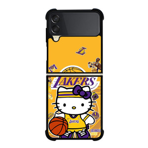HELLO KITTY LA LAKERS KOBE BRYANT Samsung Galaxy Z Flip 3 Case Cover HELLO KITTY LA LAKERS KOBE BRYANT Samsung Galaxy Z Flip 3 Case Cover