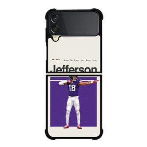 JUSTIN JEFFERSON NFL MINNESOTA VIKINGS Samsung Galaxy Z Flip 3 Case Cover JUSTIN JEFFERSON NFL MINNESOTA VIKINGS Samsung Galaxy Z Flip 3 Case Cover