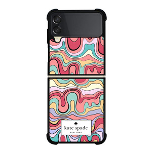 KATE SPADE NEW YORK ABSTRACT PAINTING Samsung Galaxy Z Flip 3 Case Cover