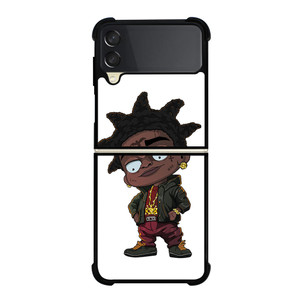 KODAK BLACK CARTOON ART Samsung Galaxy Z Flip 3 Case Cover KODAK BLACK CARTOON ART Samsung Galaxy Z Flip 3 Case Cover