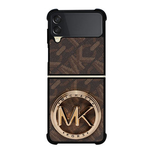 MICHAEL KORS LOGO MK BROWN WALLET Samsung Galaxy Z Flip 3 Case Cover MICHAEL KORS LOGO MK BROWN WALLET Samsung Galaxy Z Flip 3 Case Cover