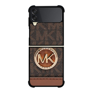 MICHAEL KORS LOGO MK WALLET BROWN Samsung Galaxy Z Flip 3 Case Cover MICHAEL KORS LOGO MK WALLET BROWN Samsung Galaxy Z Flip 3 Case Cover