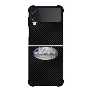 PAGANI CAR LOGO CARBON Samsung Galaxy Z Flip 3 Case Cover PAGANI CAR LOGO CARBON Samsung Galaxy Z Flip 3 Case Cover