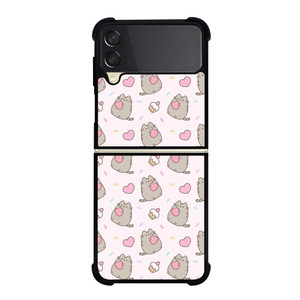 PUSHEEN CAT STRAWBERRY CAKE Samsung Galaxy Z Flip 3 Case Cover PUSHEEN CAT STRAWBERRY CAKE Samsung Galaxy Z Flip 3 Case Cover