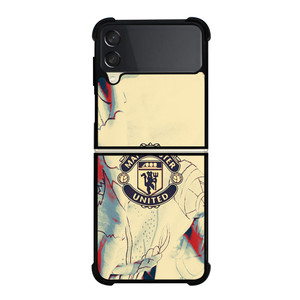 RED DEVILS MANCHESTER UNITED FC LOGO Samsung Galaxy Z Flip 3 Case Cover