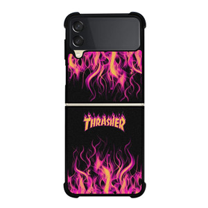 THRASHER FLAME SKATEBOARD MAGAZINE Samsung Galaxy Z Flip 3 Case Cover
