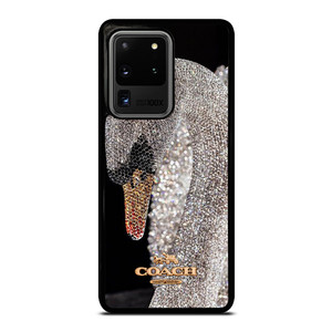 COACH NEW YORK LOGO DIAMOND SWAN Samsung Galaxy S20 Ultra Case Cover