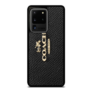COACH NEW YORK LOGO ON BLACK WALLET Samsung Galaxy S20 Ultra Case Cover