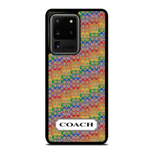 COACH NEW YORK LOGO PATTERN COLORFULI CONS Samsung Galaxy S20 Ultra Case Cover COACH NEW YORK LOGO PATTERN COLORFULI CONS Samsung Galaxy S20 Ultra Case Cover