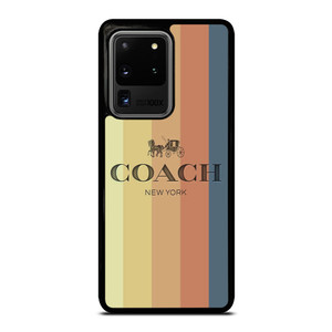 COACH NEW YORK LOGO STRIPES Samsung Galaxy S20 Ultra Case Cover