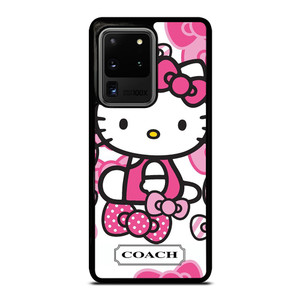 HELLO KITTY COACH NEW YORK PINK Samsung Galaxy S20 Ultra Case Cover HELLO KITTY COACH NEW YORK PINK Samsung Galaxy S20 Ultra Case Cover