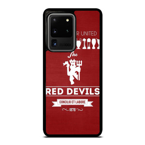 MANCHESTER UNITED FC LOGO FOOTBALL RED DEVILS Samsung Galaxy S20 Ultra Case Cover MANCHESTER UNITED FC LOGO FOOTBALL RED DEVILS Samsung Galaxy S20 Ultra Case Cover