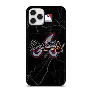ATLANTA BRAVES BLACK MARBLE LOGO iPhone 11 Pro Case Cover