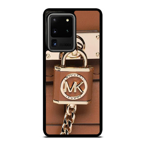 MICHAEL KORS LOGO MK PADLOCK BROWN Samsung Galaxy S20 Ultra Case Cover