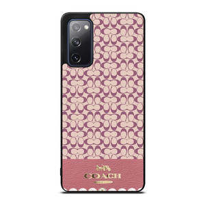 COACH NEW YORK LOGO PINK EMBLEM PATTERN Samsung Galaxy S20 FE Case Cover