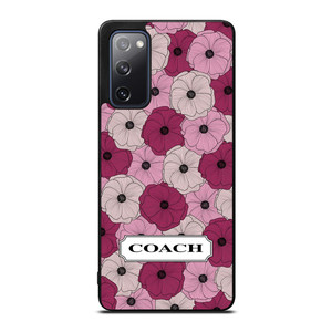 COACH NEW YORK LOGO PURPLE FLOWER Samsung Galaxy S20 FE Case Cover