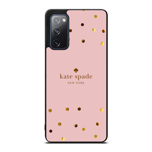 KATE SPADE NEW YORK LOGO PINK GOLDEN POLKADOTS Samsung Galaxy S20 FE Case Cover