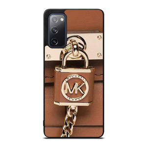 MICHAEL KORS LOGO MK PADLOCK BROWN Samsung Galaxy S20 FE Case Cover