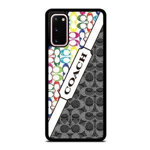 COACH NEW YORK LOGO COLORFULL BLACK ICON Samsung Galaxy S20 Case Cover