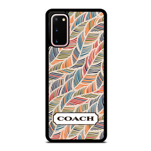 COACH NEW YORK LOGO MONOGRAM SEAMLESS PATTERN Samsung Galaxy S20 Case Cover