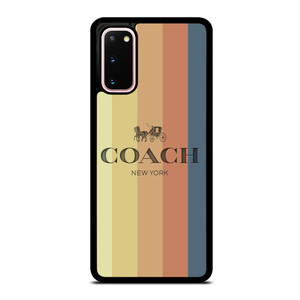 COACH NEW YORK LOGO STRIPES Samsung Galaxy S20 Case Cover