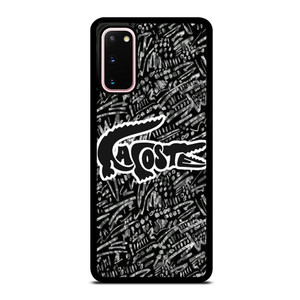 LACOSTE LOGO BLACK AND WHITE Samsung Galaxy S20 Case Cover LACOSTE LOGO BLACK AND WHITE Samsung Galaxy S20 Case Cover