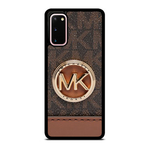 MICHAEL KORS LOGO MK WALLET BROWN Samsung Galaxy S20 Case Cover