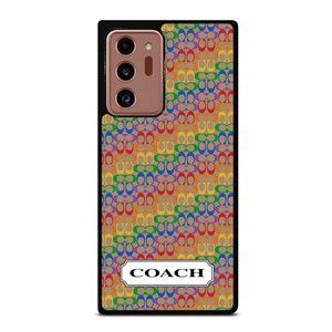 COACH NEW YORK LOGO PATTERN COLORFULI CONS Samsung Galaxy Note 20 Ultra Case Cover