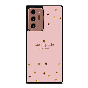 KATE SPADE NEW YORK LOGO PINK GOLDEN POLKADOTS Samsung Galaxy Note 20 Ultra Case Cover