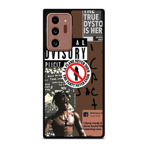 TRAVIS SCOTT RAPPER PARENTAL ADVISORY Samsung Galaxy Note 20 Ultra Case Cover