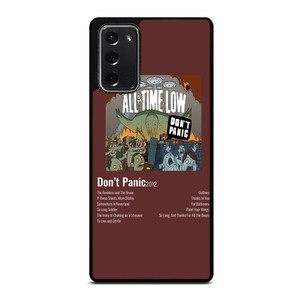 ALL TIME LOW DON'T PANIC 2012 Samsung Galaxy Note 20 Case Cover ALL TIME LOW DON'T PANIC 2012 Samsung Galaxy Note 20 Case Cover