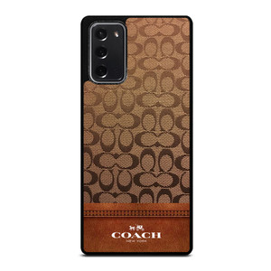 COACH NEW YORK ICON BROWN LOGO Samsung Galaxy Note 20 Case Cover