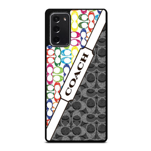 COACH NEW YORK LOGO COLORFULL BLACK ICON Samsung Galaxy Note 20 Case Cover