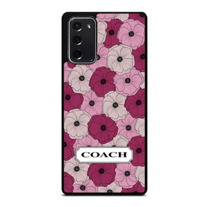 COACH NEW YORK LOGO PURPLE FLOWER Samsung Galaxy Note 20 Case Cover