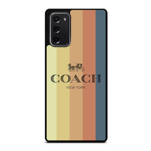 COACH NEW YORK LOGO STRIPES Samsung Galaxy Note 20 Case Cover COACH NEW YORK LOGO STRIPES Samsung Galaxy Note 20 Case Cover