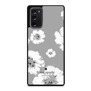 KATE SPADE NEW YORK LOGO FLORAL GRAY Samsung Galaxy Note 20 Case Cover